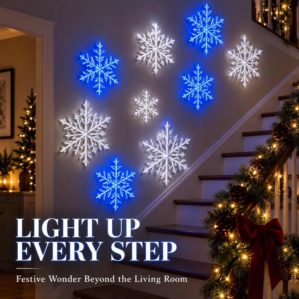 3D Light-Up Snowflake Wall Set