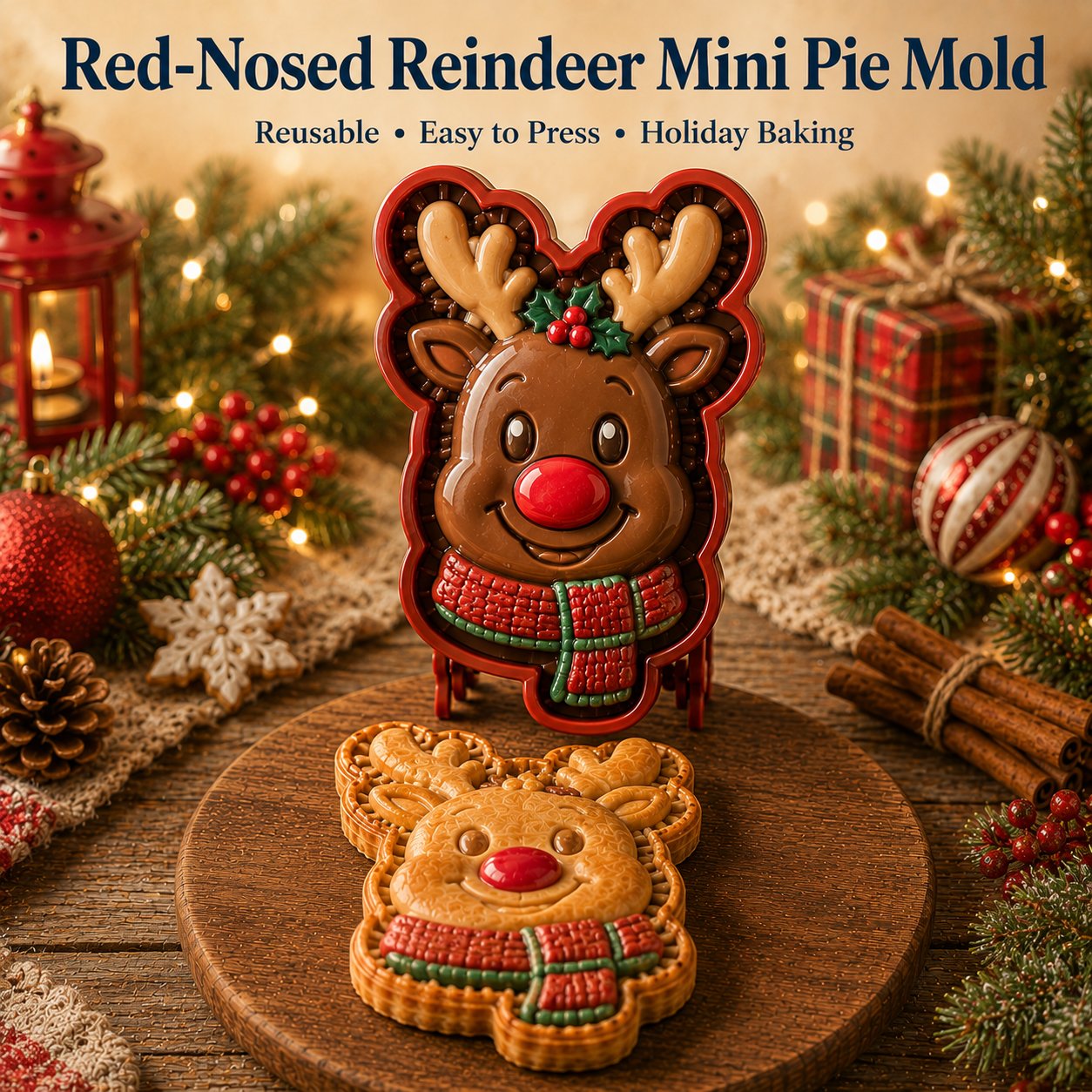 Christmas Mini Pie Mold